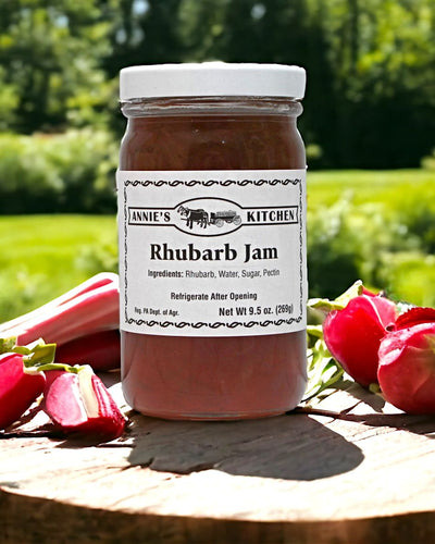 Search no further for Rhubarb Jam from Annie's online at harvestarray.com.