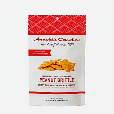 6 Ounce bag of Arnold's Peanut Brittle at Harvest Array.