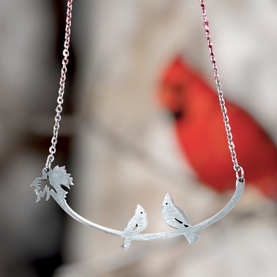 This Stainless Steel Necklace with Two Cardinals will make a thoughtful memorial gift.