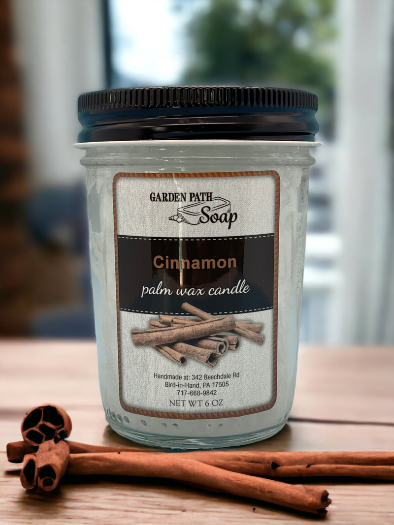 Cinnamon Garden Path Soap Palm Wax Candles