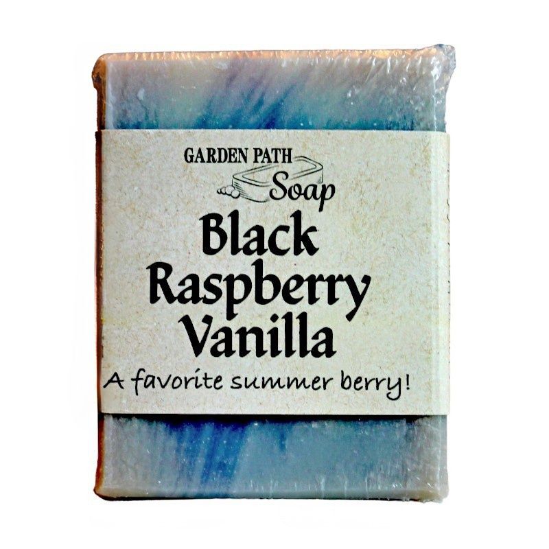 Black Raspberry Vanilla Herbal Lye soap: A tangy blend of fresh black raspberries with a hint of vanilla and other all natural ingredients.