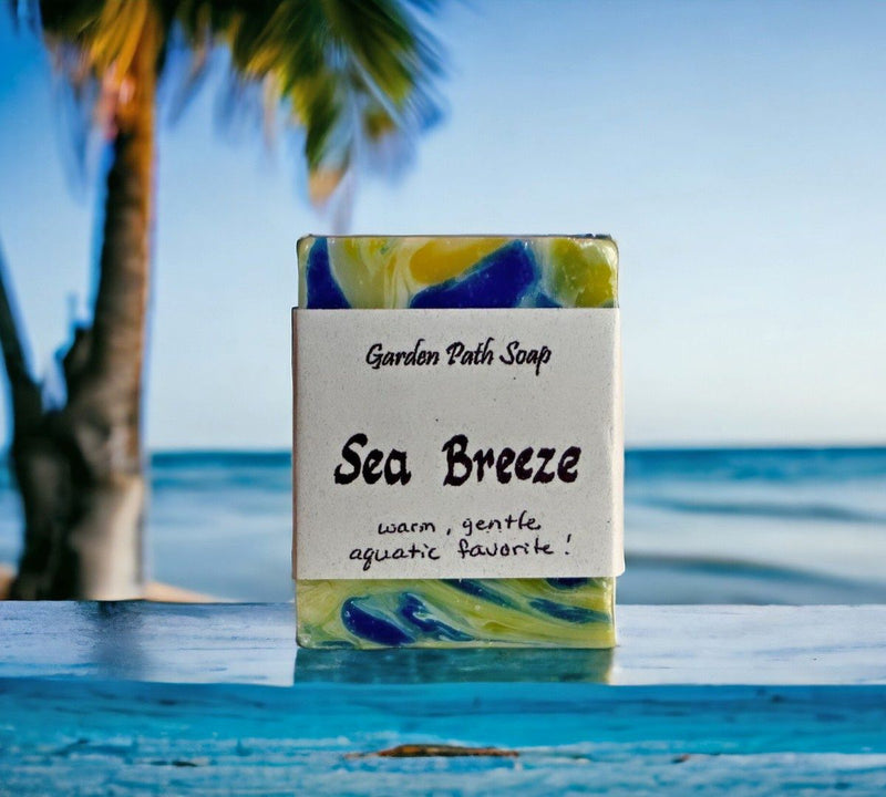 Be transformed to tropical paradise with each shower when you use our Sea Breeze Herbal Bar Soap from Harvest Array. 