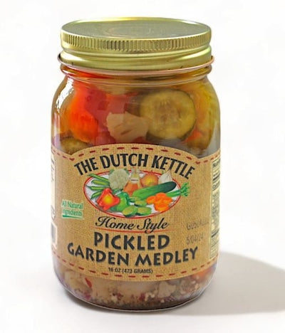 Dutch Kettle Amish Home Style Pickled Garden Medley. Delicious right out of the jar!