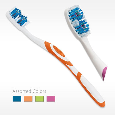 Newman Toothbrushes with Tongue Cleaner in assorted colors