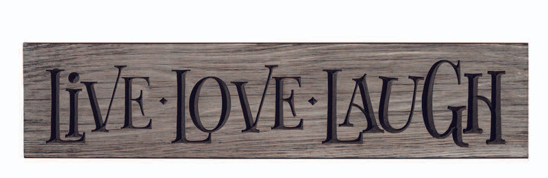 Live Laugh Love 24 inch wooden Sign on Harvest Array