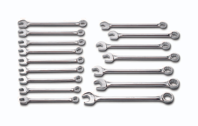 Combination Wrench WRIGHTGRIP® 2.0 16 Piece Set - 12 Point Satin 1-5/16" - 2-1/2"