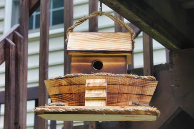 Hanging Amish Made Noah's Ark Birdhouse for Harvest Array