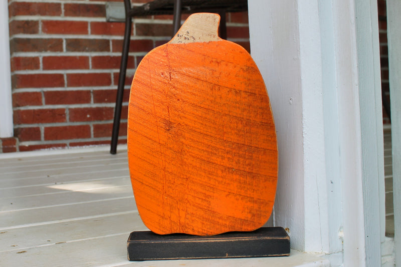 Barn wood Boo Pumpkins on the Porch - Tall