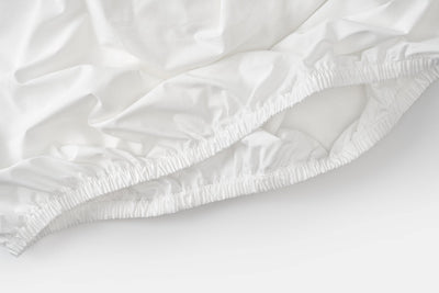 Fitted Sheet has deep pockets and strong elastic to ensure a snug fit.