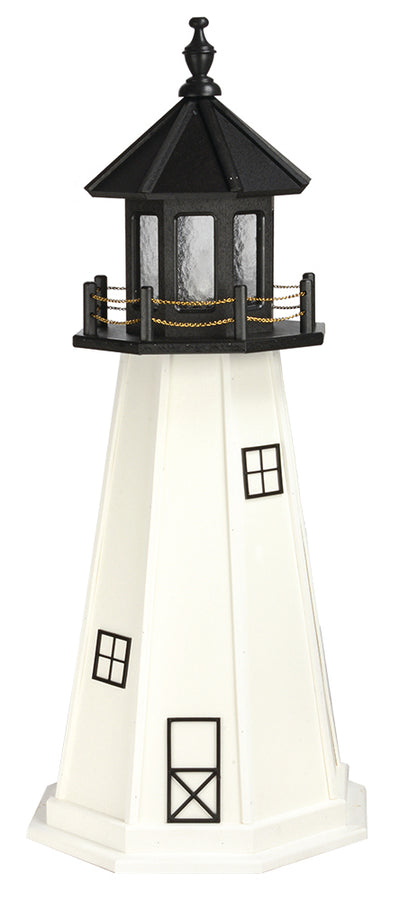 Cape Cod Lighthouse Replica Wooden Lighthouse with Base - 4 Feet 