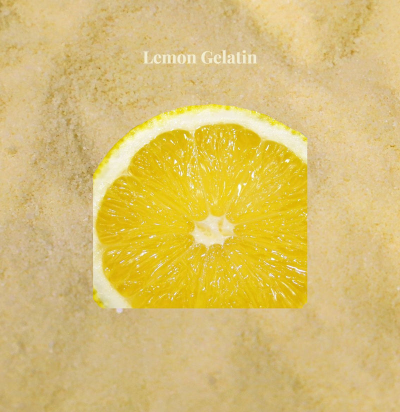 Lemon Gelatin sold in Bulk in a 3 oz. Container