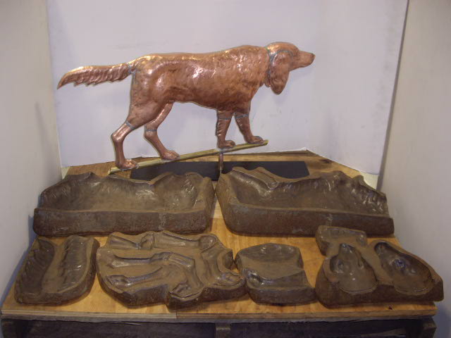 Dog weathervane with the mold