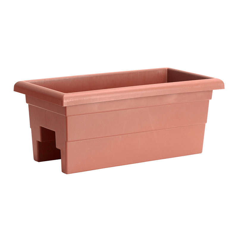American made Terracotta 24 Inch Over the Rail Planters From Harvest Array
