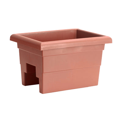Terra Cotta Resin Small Over the Rail Planters 16" Long
