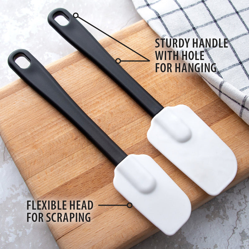 Rada Flexible Spatula Set has a study handle and a hole for hanging.  From Harvest Array.