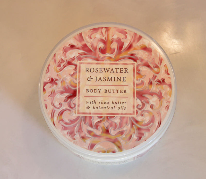 Rosewater & Jasmine Botanic Body Butter Jar