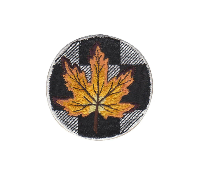 Orange Fall Leaf Patch for the 16oz. Tervis Tumblers with Lids - Fall Themes