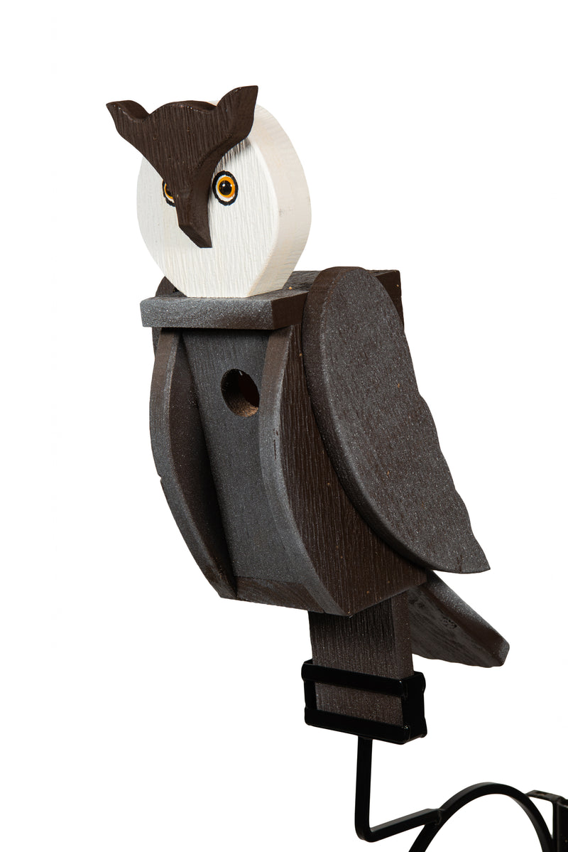 Owl Wooden Bird Shaped Birdhouse