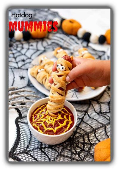 Hotdog Mummies For a Quick and Easy Halloween Dinner