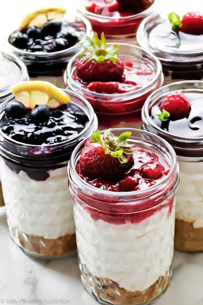 No Bake Cheesecake Jars