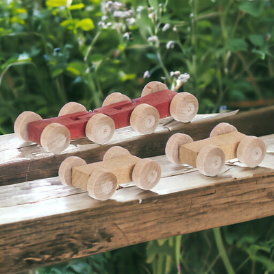 Mini Wooden Roller Cars