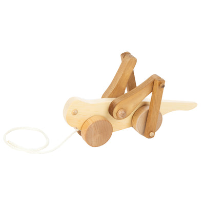 Natural and Harvest  Wooden Grasshopper Pull Toy