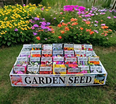 Get your flowers planted with our 2024 Liberty Garden Standard Flower Seed Packets. Year after year, these are some of our best-selling items at Harvest Array