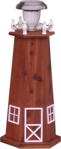 2 feet tall Cedar Wooden Lighthouse Made in the USA