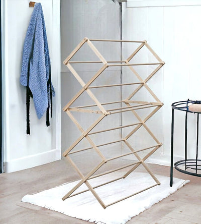 Dry your clothing and towels the eco-friendly way on these high quality Wooden Drying Racks. Assembly Required.