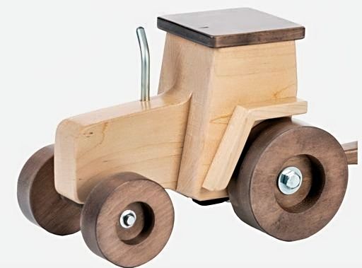 Amish Made Wooden Toy Tractor