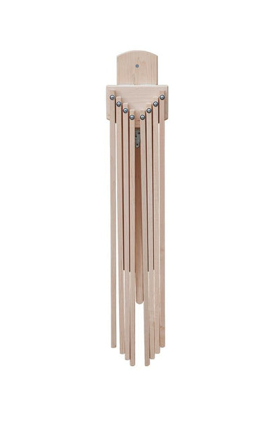The Amish Made Wooden 8 Arm Wall Rack is easy to mount to the wall to hang dry delicate clothing.
