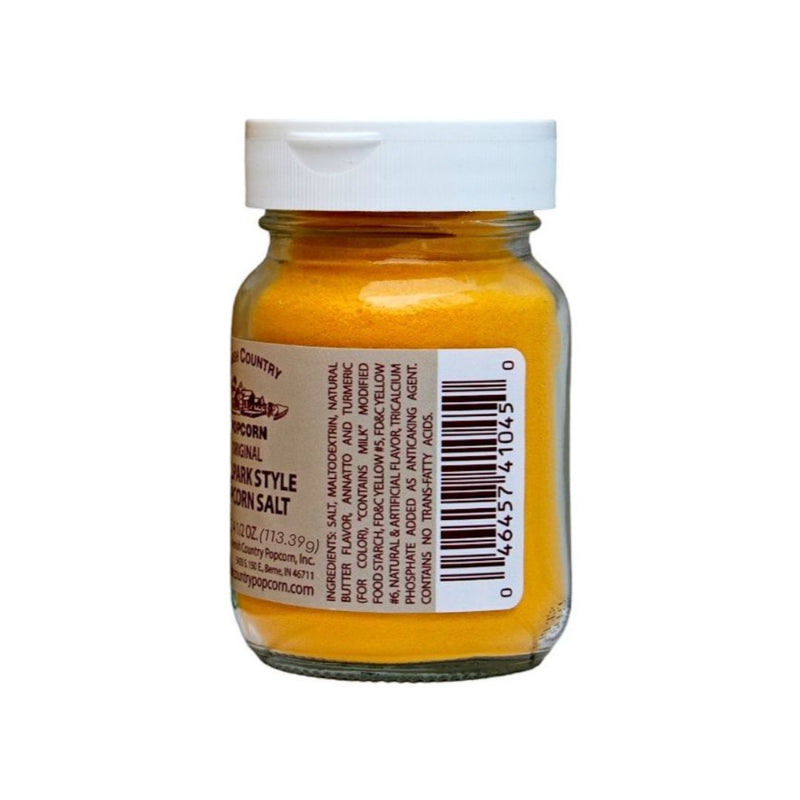 Natural Butter Flavor is one of the ingredients in our Amish Country Ballpark Style Popcorn Salt in a fun 4 oz Jar at Harvest Array.