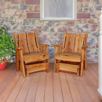 Purchase a matching pair of Amish Made Timberland Glider Chairs from harvestarray.com. Where Heritage is delivered to your doorstep.