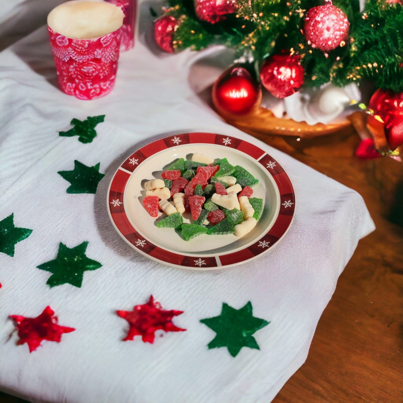 Albanese Christmas Trees and Snowmen Gummi Candy sold in bulk at Harvest Array