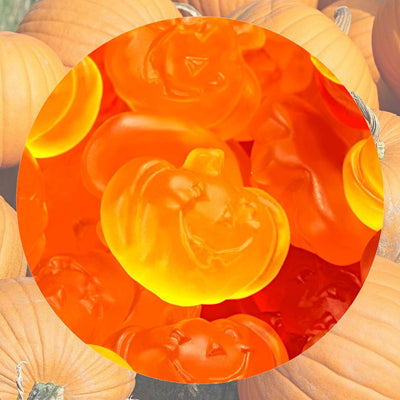 Bulk Albanese Gummy Pumpkins are in stock in 8 oz. containers at Harvest Array. Get them before they disappear!