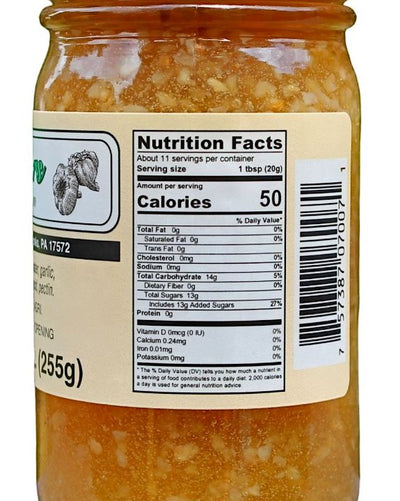 Fishers Garlic Jam Nutrition Facts