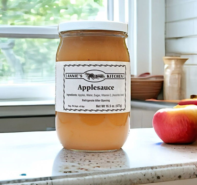 Annies Kitchen 16 oz Applesauce in a new 16.5 oz size for Harvest Array!