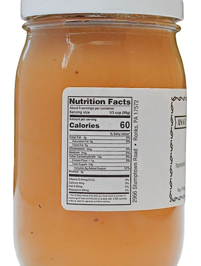 Annie's Kitchen Applesauce Nutrition information for our new 16.5 ounce jar. 