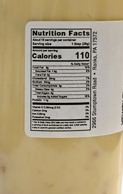 Nutrition Facts for Annie's Kitchen Salad Dressings - Bacon Dressing