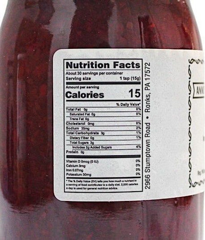 Nutrition Facts for Annie's Kitchen Beet Relish