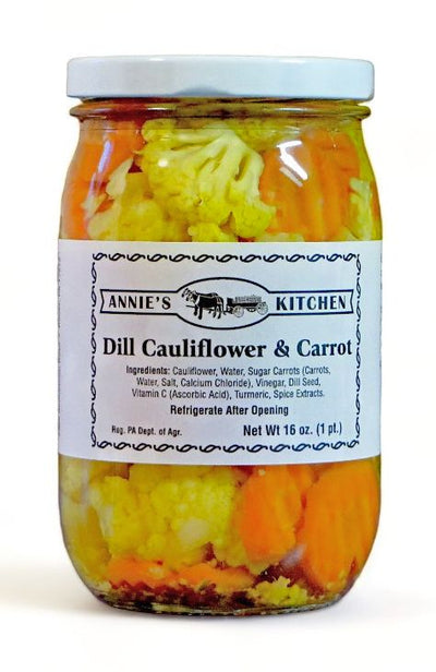 Delicious and nutricious Annie's Kitchen Dill Cauliflower and Carrots available at Harvest Array.