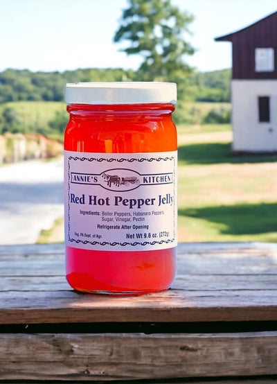 Annies Kitchen Red Hot Pepper Jelly available to ship from Harvest Array