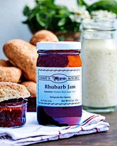 Search no further for Rhubarb Jam from Annie's online at harvestarray.com.
