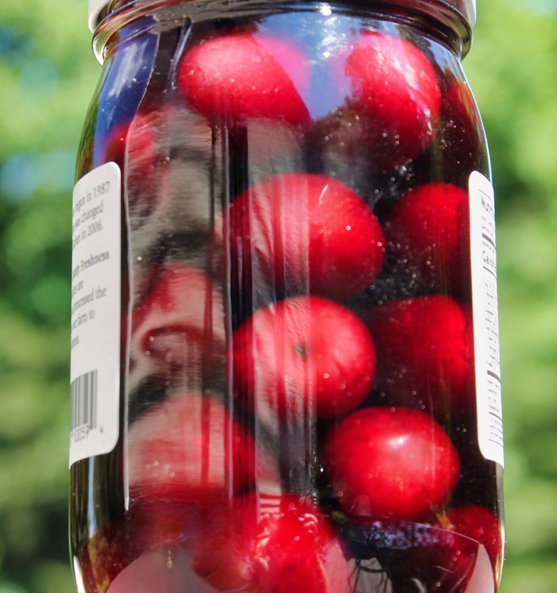 Annies Kitchen Sweet Cherries Back of Jar for Harvest Array