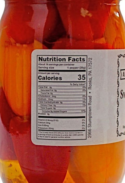 Annie's Kitchen Sweet Stuffed Peppers Nutrition Facts