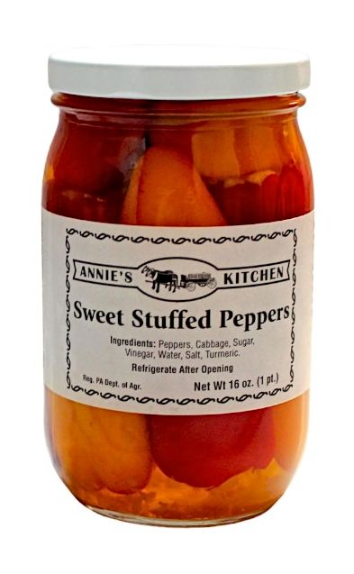 Shop Harvest Array for Amish made Sweet Stuffed Peppers from Annie's Kitchen.