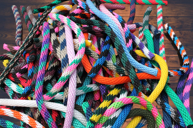 Many colors of the Solid Braided Multifilament Polypropylene Rope