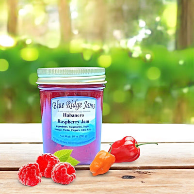 Blue Ridge Jams Habanero Raspberry Jam has the perfect spicy and sweet balance. Order a jar today, online at Harvest Array!