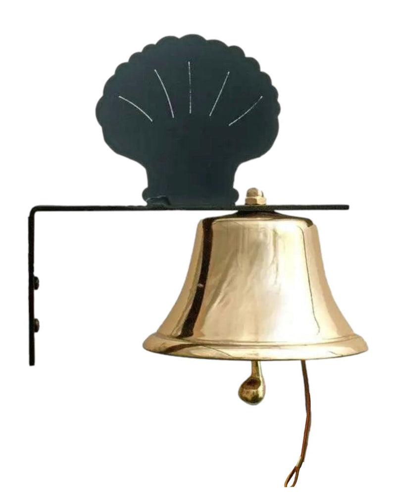 Shell Classic Brass 4" Patio Bells with Silhouette Brackets