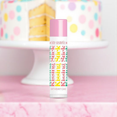 Vintage Kissing Sticks Flavored Lip Balm-Birthday Cake. Available at Harvest Array